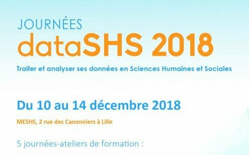 Affiche des Journées dataSHS 2018