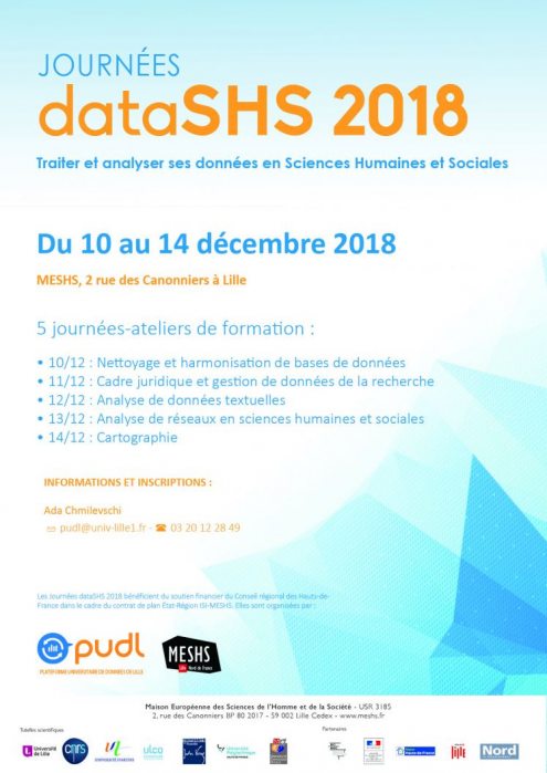 Accès à l'affiche des Journées dataSHS 2018